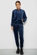 Спортивный костюм женский велюровый, цвет синий, XL, 244R9135 - изображение 1