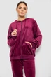 Спортивный костюм женский велюровый, цвет бордовый, XL, XXL, 244R9135 - изображение 2