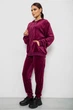 Спортивный костюм женский велюровый, цвет бордовый, XL, XXL, 244R9135 - изображение 3