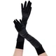 Довгі оксамитові рукавички Honey Fashion Accessories XS/S/М чорний (7-33) - изображение 2