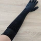 Довгі оксамитові рукавички Honey Fashion Accessories XS/S/М чорний (7-33) - изображение 8