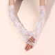 Довгі мітенки нарукавники з квітковим візерунком рукави знімні Honey Fashion Accessories XS/S/M білий (7-86) - зображення 2