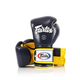 Рукавички боксерські з бинтами Fairtex Mexican BGV9 14 унцій, синьо-жовті - изображение 4