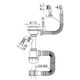 Сифон для кухни Mixxus SK-07-B 3 1/2"x40 с нерж.сеткой, отводом для стиральной машины, гибким круг. переливом (MI8199) - изображение 2