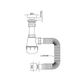 Сифон для кухни Mixxus SK-01-A 1 1/2"x40 с литым выпуском 40*40/50 (MI8190) - изображение 2