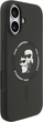 Etui Karl Lagerfeld Silicone Karl&Choupette Ring MagSafe do Apple iPhone 17 Black (3666339549534) - obraz 4