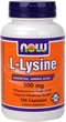 Лизин Now Foods L-Lysine 500 мг 100 капсул (733739001108) - изображение 1