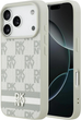 Etui DKNY Checkered with Printed Stripes do Apple iPhone 17 Pro Beige (3666339545772) - obraz 1