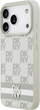 Etui DKNY Checkered with Printed Stripes do Apple iPhone 17 Pro Beige (3666339545772) - obraz 3