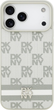 Etui DKNY Checkered with Printed Stripes do Apple iPhone 17 Pro Max Beige (3666339545789) - obraz 2