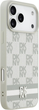 Etui DKNY Checkered with Printed Stripes do Apple iPhone 17 Pro Max Beige (3666339545789) - obraz 4