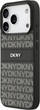 Etui DKNY Repeat Texture Pattern with Tonal Stripe do Apple iPhone 17 Pro Black (3666339545734) - obraz 3