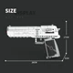 Конструктор Reobrix 77001 Пистолет Desert Eagle, 408 деталей - изображение 7