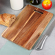 Дошка для нарізання Excellent Houseware дерев’яна Коричнева 40 x 25 см (8720573836715) - зображення 7