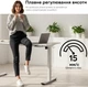 Стол с электрорегулировкой высоты RZTK eDesk 2 1200 х 600 мм White - изображение 4