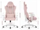 Геймерське крісло Hell's HC-2000 Pink White 5907196011672 - изображение 10