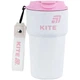 Термокружка Kite K25-1220-3, 450 мл, бело-розовая - изображение 1