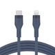 Кабель Belkin BoostCharge Flex Type-C - Lightning 1 м Blue (CAA009bt1MBL) OEM - изображение 1