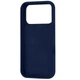 Чохол Fiji Silicone Case для Apple iPhone 18 Pro Max бампер накладка Soft Touch з мікрофіброю Dark Blue - зображення 2