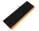 Клавіатура A4tech FKS10 Fstyler Sleek MMedia Comfort, USB, Black/Orange - зображення 4