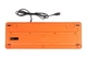 Клавіатура A4tech FKS10 Fstyler Sleek MMedia Comfort, USB, Black/Orange - зображення 6