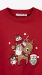 Свитшот с принтом для девочки Aura Style 1085 92 см Красный shop (2000999331206) - изображение 2