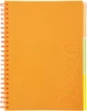 Тетрадь на пружине Buromax Neon A4 120 листов в клетку 3 разделителя Оранжевая (BM.24349911-11) - изображение 1