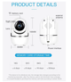 Wi-Fi камера Z-IOT CAM White 1080P Full HD / Умная видеокамера с датчиком движения и ночным видением - изображение 2