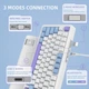 Ігрова механічна клавіатура ATTACK SHARK X85 White-purple - зображення 6