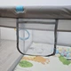 Детский раскладной манеж AVKO 120×180×65 см Grey, с шариками, ковриком и ручками для хождения — металлический каркас, сетчатые стенки, противоскользящие присоски, безопасный вход на молнии, для детей от 6 мес до 3 лет Серый - изображение 8