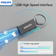USB Флешка Карта памяти PHILIPS Брелок Накопитель 128Гб металлическая Черная - изображение 5