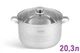 Велика каструля з кришкою Edenberg EB-3023 (20,3 л, діаметр 36 см – нержавіюча сталь. Сумісна з усіма типами плит. - изображение 1