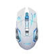 Беспроводная бесшумная игровая мышь T-Wolf Q13 с аккумулятором и подсветкой 2.4G+Bluetooth Белый - изображение 1