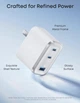 Зарядное устройство Anker Nano Ultra-Fast 70W 3-Port Type-C (американская вилка) - White - изображение 4