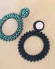 Жіночі сережки усипані стразами jewelry Зеленого кольору - зображення 6