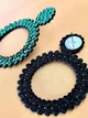 Жіночі сережки усипані стразами jewelry Зеленого кольору - зображення 9