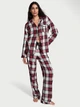 Фланелева піжама (сорочка + штани) Victoria's Secret Flannel Long Pajama Set M Regular Червоний (2681315D) - изображение 1