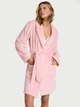Халат Victoria's Secret Short Cozy Plush Robe XL/XXL Рожевий (2671422D) - зображення 1