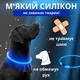 Светодиодный, водостойкий LED ошейник для собак с зарядкой USB, 50 см, размер М (синий) - изображение 4