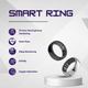 Smart Ring SV2 – Моніторинг Цукру, Тиску, Кисню та Контроль Сну та Активності, Розмір 8(18.2 мм),сірий - изображение 3
