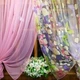 Занавеска короткая кухонная готовая Вероника розовая бабочка 500*170 см - изображение 4