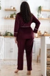 Кардиган з брюками батал MiaNaGreen Ксл1424 2XL Сливовый - изображение 4