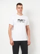 Футболка хлопковая длинная мужская Fila FAM1126-10001 2XL Белая с принтом (4067777248147) - изображение 1
