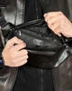 Мужская кожаная бананка LEGESSY URBAN SORENTO BLACK - изображение 3