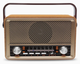 Радио на аккумуляторе - Bluetooth колонка с пультом управления Kemai Retro радиоприемник аккумуляторный (USB/TF/AUX) Коричневый - изображение 6