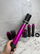 Професійний стайлер для волосся Airwrap Fuchsia/Nickel – 6 насадок, 1300 Вт, для завивки, сушіння та вирівнювання - зображення 6