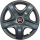 Автомобильные колпаки на колеса FIAT RED R16 №418 SJS черные комплект 4шт TR0306512 - изображение 1
