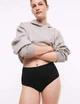 Набор трусиков из микрофибры Marks&Spencer модель Full briefs 14(42) 5 шт black microfibra 0203 - изображение 3