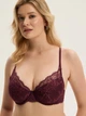 Бюстгальтер з кісточками мереживний Esotiq Cloe 43532-93X 80D Бордовий (5903972680506) - зображення 1