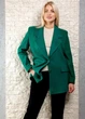 Піджак з пальтової шерсті прямого крою Hot Fashion зелений M-XL 22-1177 - изображение 5
